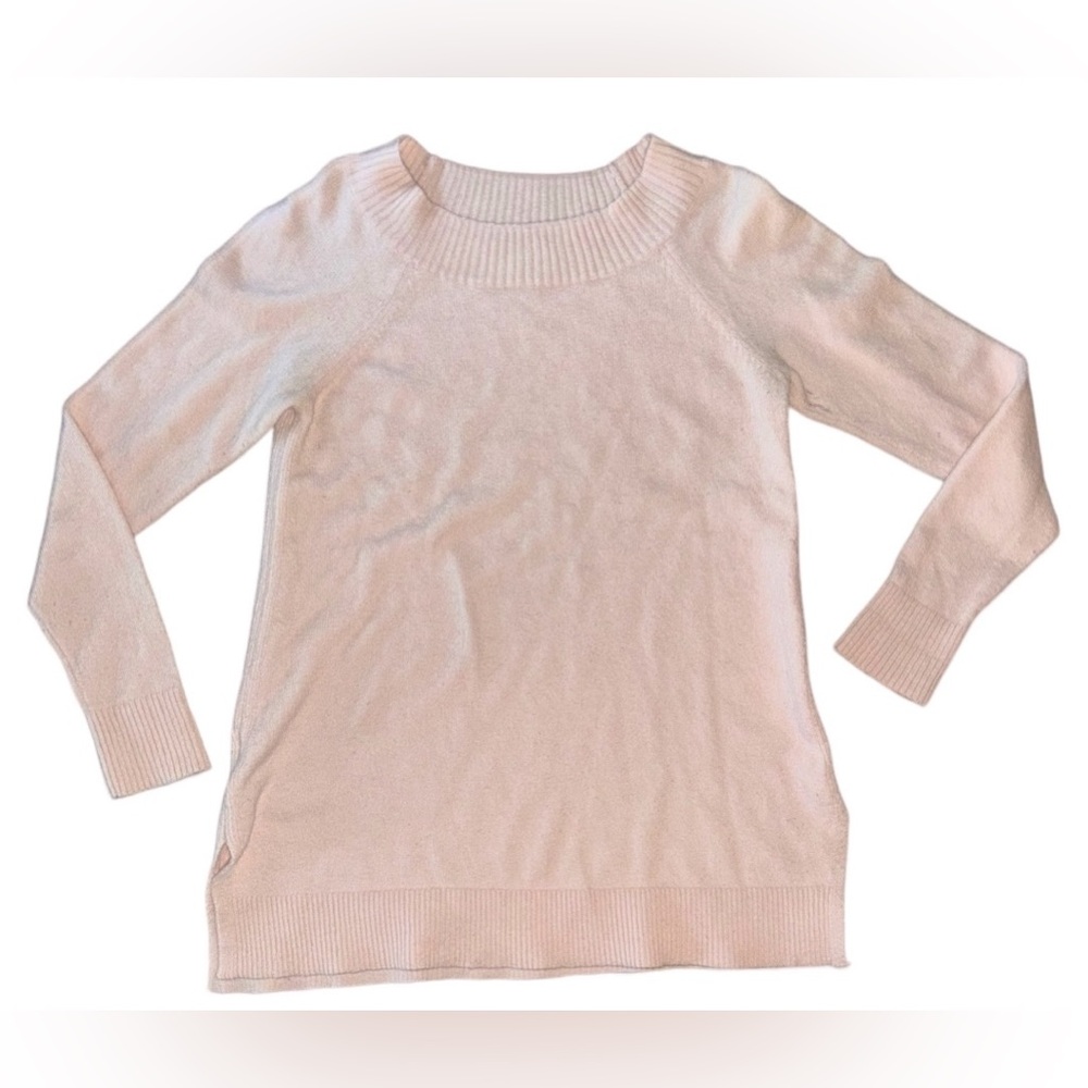 Loft Soft Pink Wide Crew Neck Sweater